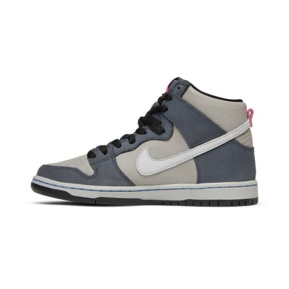 Nike SB Dunk High Pro Medium Grey Mens SIZE 8.5 Cool Grey Shadow (DJ9800-001) - Picture 4 of 5